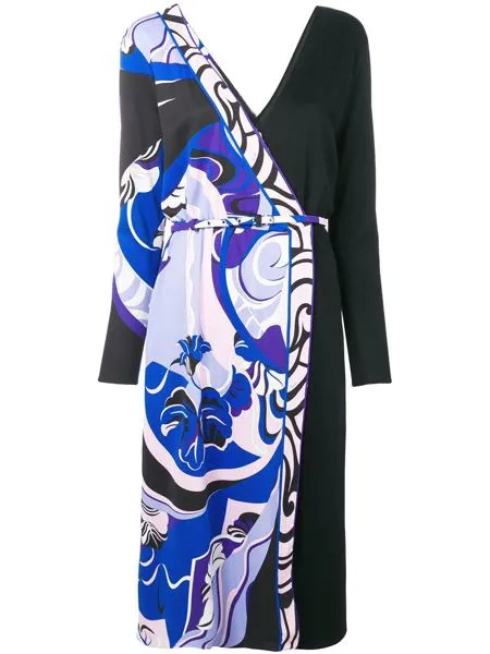 Emilio Pucci платье Hanami с запахом и принтом