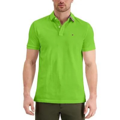 Мужская зеленая хлопковая рубашка с логотипом Tommy Hilfiger XL BHFO 5007