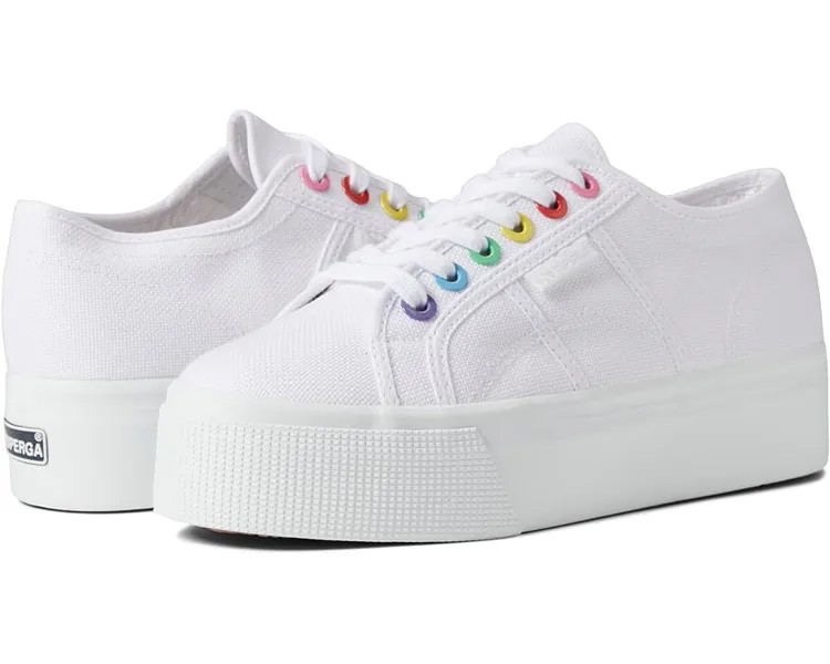 Кроссовки Superga 2790 Big Eyelets, цвет White/Multi