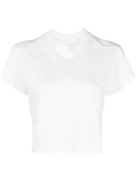 Rick Owens DRKSHDW укороченная футболка Level, белый