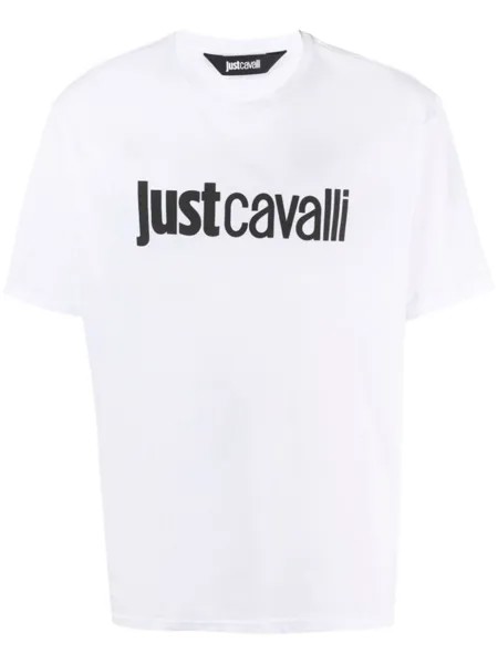 Just Cavalli футболка с логотипом, белый