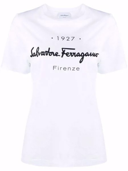 Salvatore Ferragamo футболка с логотипом 1927