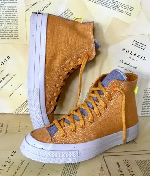 Кроссовки на платформе Free People Converse 70 Renew Hi Top Gold Canvas M7.5 W9.5 НОВИНКА