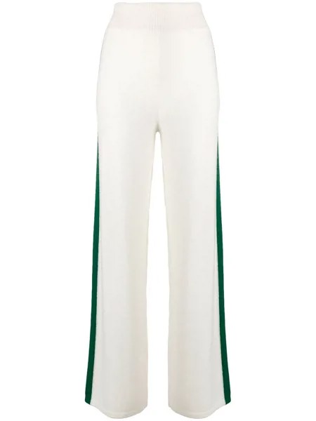 Cashmere In Love cashmere blend side stripe track pants