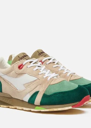 Мужские кроссовки Diadora Heritage N.9000, цвет зелёный, размер 42 EU