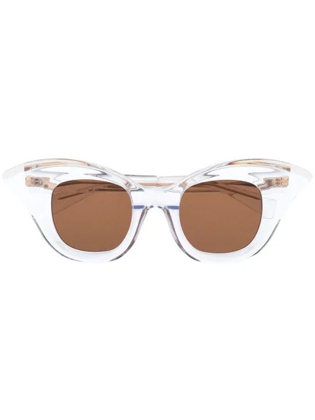 Kuboraum солнцезащитные очки B20 в оправе 'кошачий глаз' с кристаллами