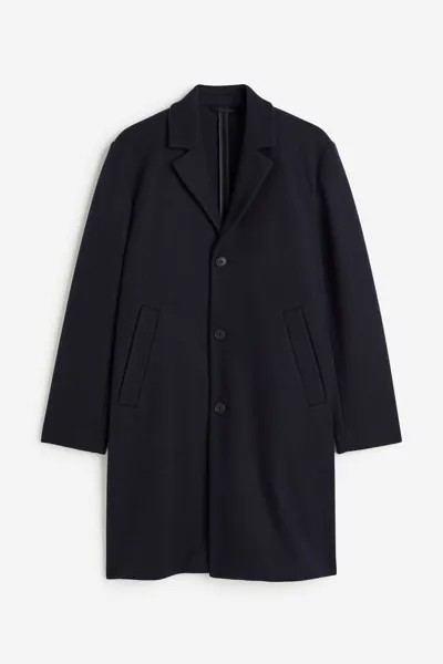 Пальто H&M Wool-blend, темно-синий