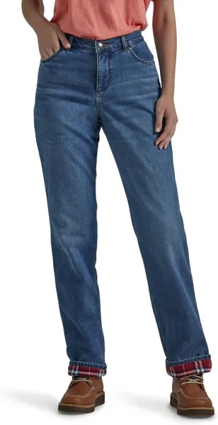 Джинсы Fleece Lined Straight Jeans Lee, цвет Snowy Dawn