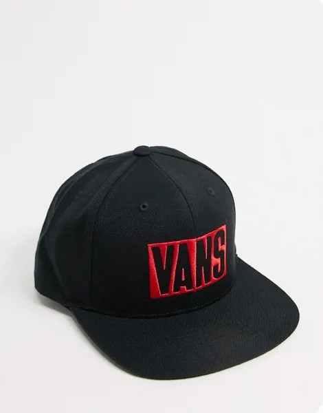 Черная кепка с регулируемым ремешком Vans New Stax-Черный цвет