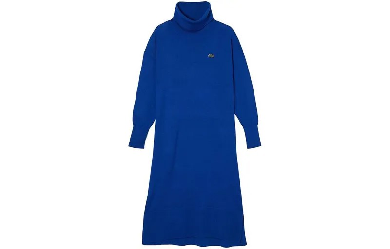 LACOSTE Женское платье с длинными рукавами, цвет Blue