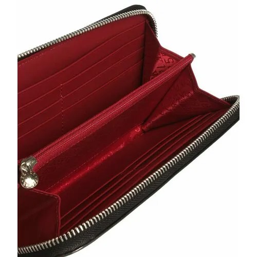 Сумка клатч Petek 1855 портмоне/клатч 397/3.000.A31, фактура гладкая, черный, красный