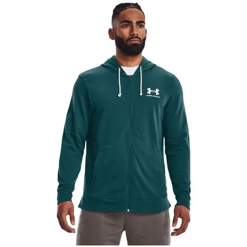 Толстовка спортивная Under Armour Rival Terry FullZip, размер S, , green