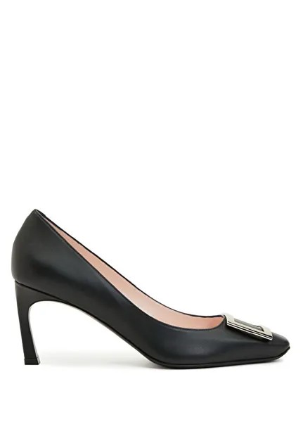 Туфли на высоком каблуке из кожи Trumpet Roger Vivier, черный