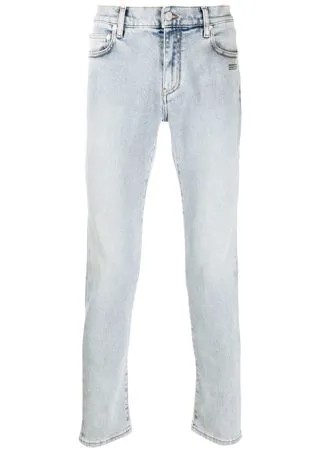 Off-White джинсы кроя слим с логотипом