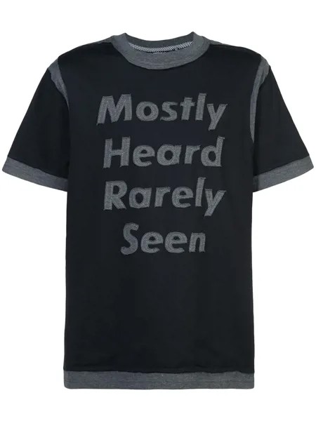 Mostly Heard Rarely Seen футболка с заплаткой-логотипом
