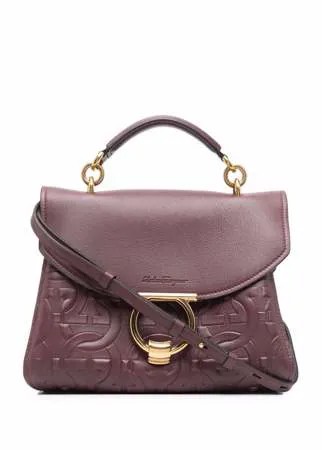Salvatore Ferragamo сумка-тоут Margot с тиснением Gancini