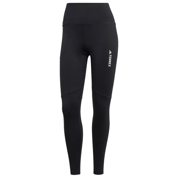 Колготки для бега Adidas Terrex Women's Terrex Multi Brushed Leggings, черный