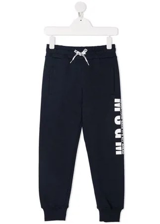 MSGM Kids спортивные брюки с логотипом