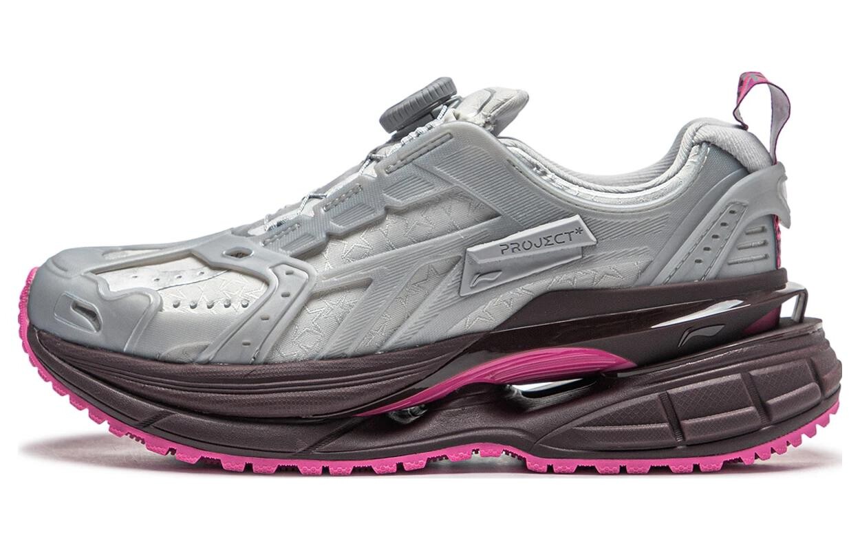 Кроссовки LiNing Project* Lifestyle Shoes Women's Low-top Silver/Pink, розовый