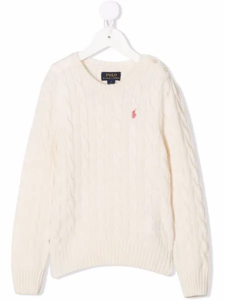 Ralph Lauren Kids джемпер фактурной вязки