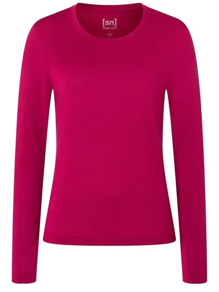 Лонгслив super.natural Merino Funktionsunterwäsche, розовый