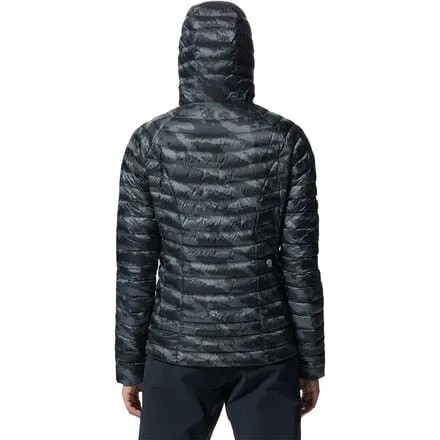 Пуховик с капюшоном Ghost Whisperer 2 — женский Mountain Hardwear, цвет Black Paintstrokes Print