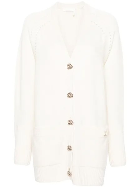 Кашемировый кардиган Generous Chloé, бежевый
