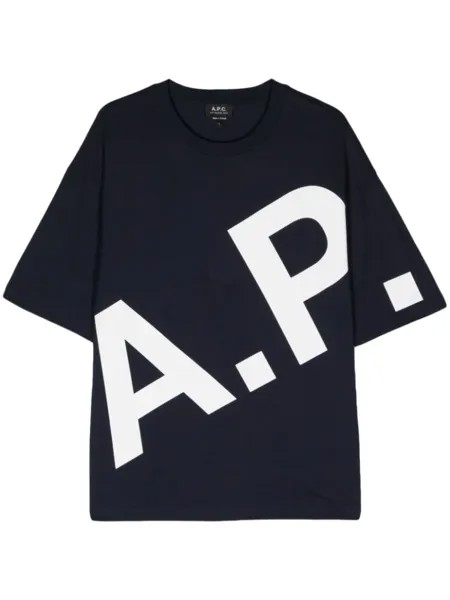 A.P.C. футболка Lisandre, синий