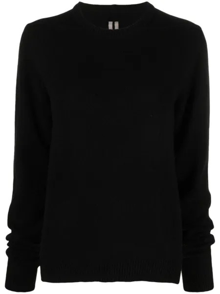 Джемпер из смеси шерсти и кашемира Rick Owens, черный