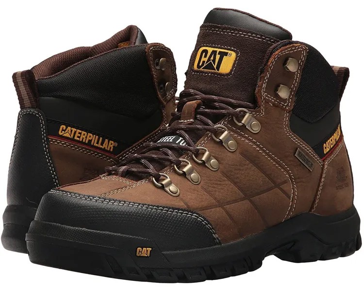 Мужские водонепроницаемые рабочие ботинки Caterpillar THRESHOLD ST STEEL TOE P90935 Real Brown