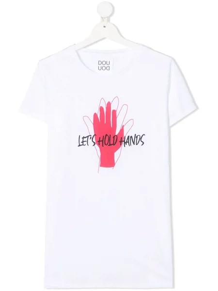 Douuod Kids футболка Let's Hold Hands