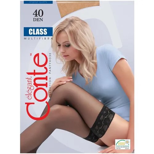 Чулки Conte elegant Dress Code, 40 den, размер 3-4, бежевый