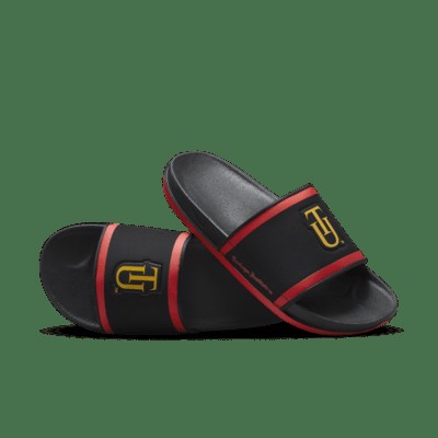 Шлепанцы Nike Tuskegee College Offcourt Slides, цвет Black/White/Yellow Ochre