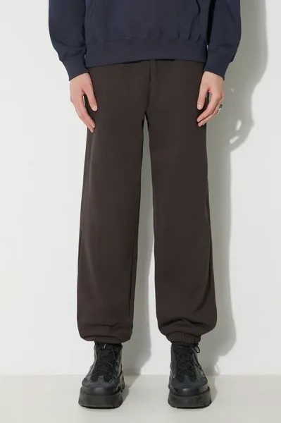 Хлопковые спортивные брюки Cal Joggers Wood Wood, коричневый