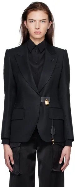 Черный пиджак с замком TOM FORD