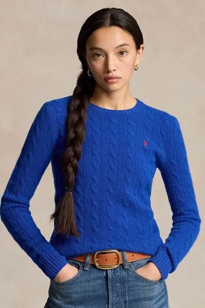 Шерстяной свитер Polo Ralph Lauren, фиолетовый