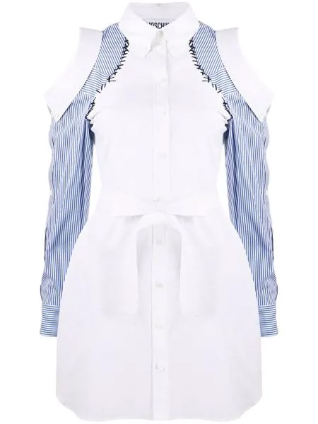 Moschino платье-рубашка с открытыми плечами