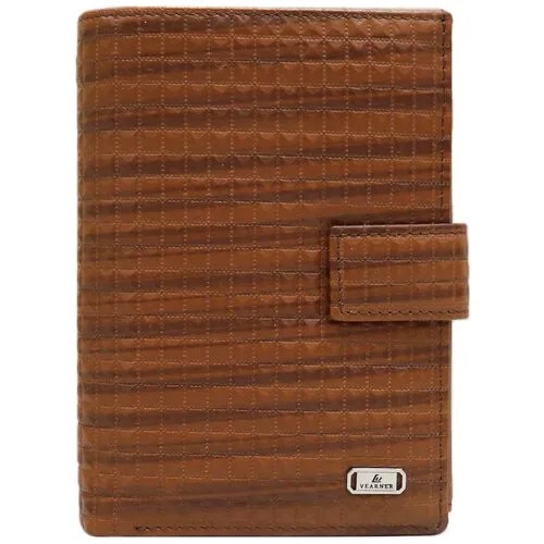 Бумажник Loui Vearner, фактура тиснение, коричневый