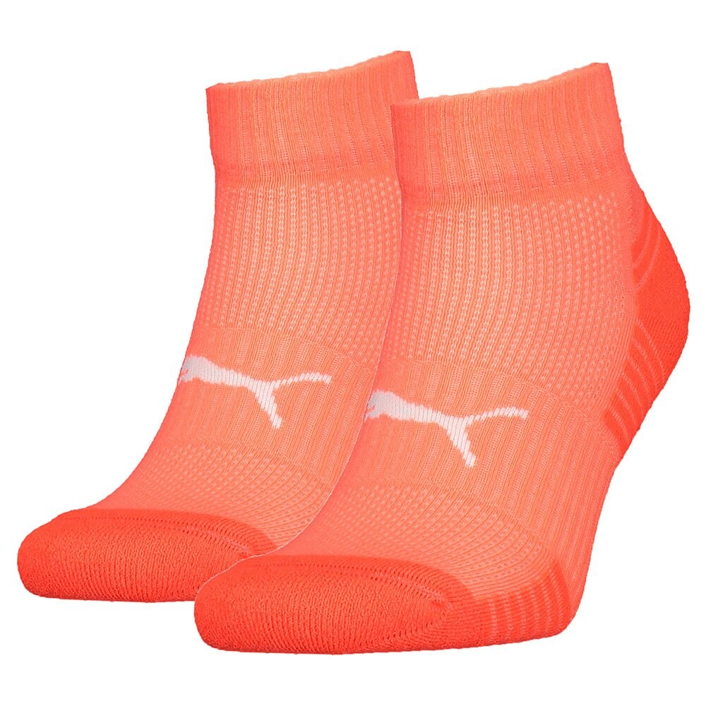 Носки Puma Sport Cushioned Quarter short 2 шт, оранжевый