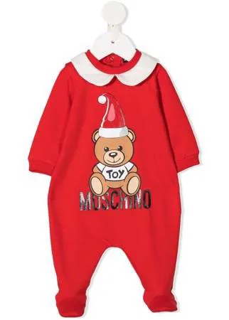 Moschino Kids пижама Teddy Bear с логотипом