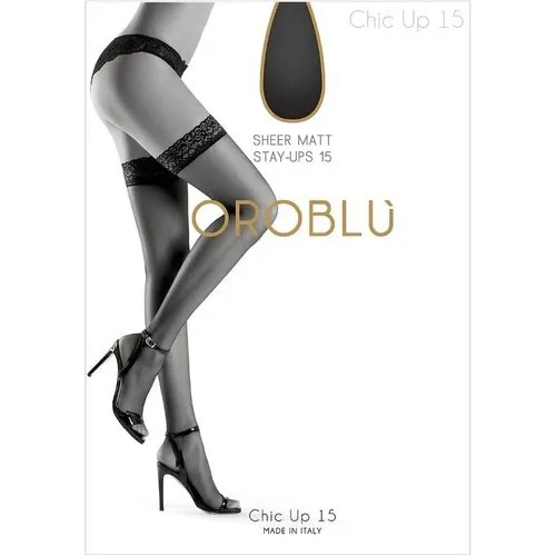 Чулки Oroblu Chic Up, 15 den, размер 2, бежевый