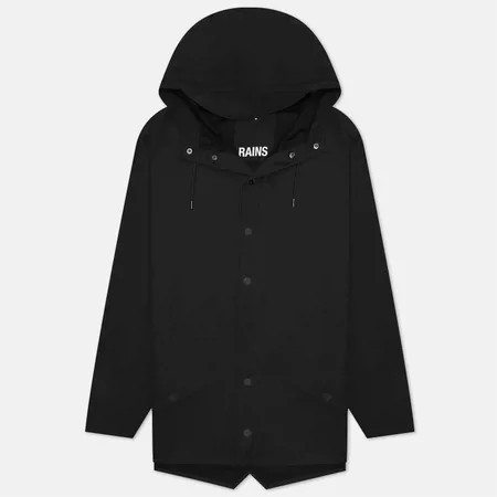 Мужская куртка дождевик RAINS Classic Short Hooded, цвет чёрный, размер M