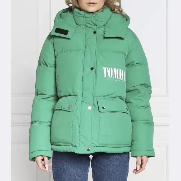 Пуховик стандартного кроя Tommy Hilfiger, зеленый