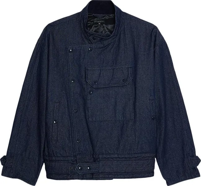 Куртка Engineered Garments 12oz Denim Moto Jacket 'Indigo', синий