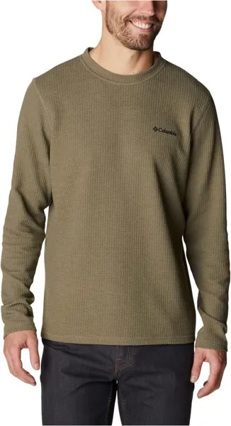 Футболка Columbia Pine PeakII Waffle Long Sleeve Crew, цвет Stone Green Heather