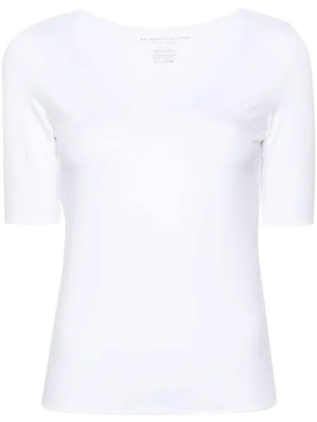 Majestic Filatures футболка Maglia с V-образным вырезом, белый