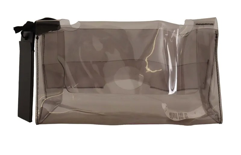 Сумка PINKO, черная прозрачная пластиковая прозрачная сумка, женская сумочка-клатч $50