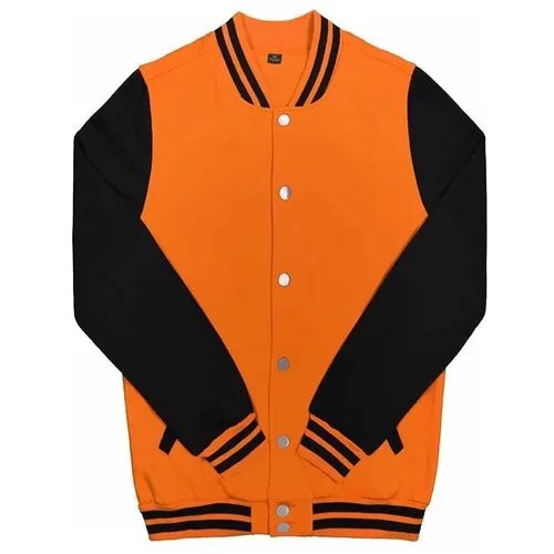 Куртка бомбер / Street Style / Varsity Classic Jacket V 2 / серый с светло-серыми рукавами / (M)
