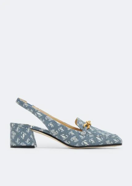 Туфли JIMMY CHOO Diamond Tilda slingback pumps, синий