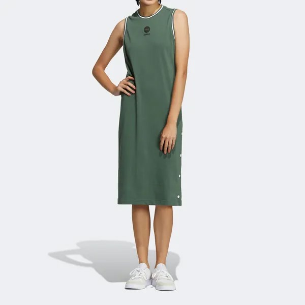 Платье Adidas, темно-зеленый